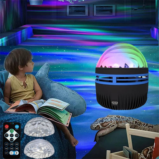 Projecteur Ciel Étoilé, Lampe Rotative pour Décoration et Relaxation : LED 2-en-1 - AstralLuminance