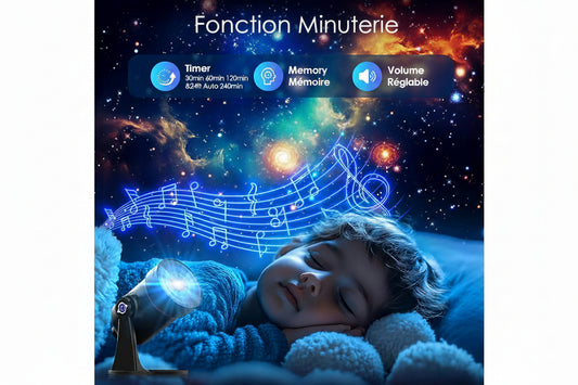 Projecteur LED VanSmaGo Galaxy - Univers Infini d'Étoiles