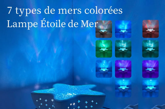 Projecteur Aurores Boréales RGB – Lampe Océan Rechargeable pour Chambre et Fêtes - AstralLuminance