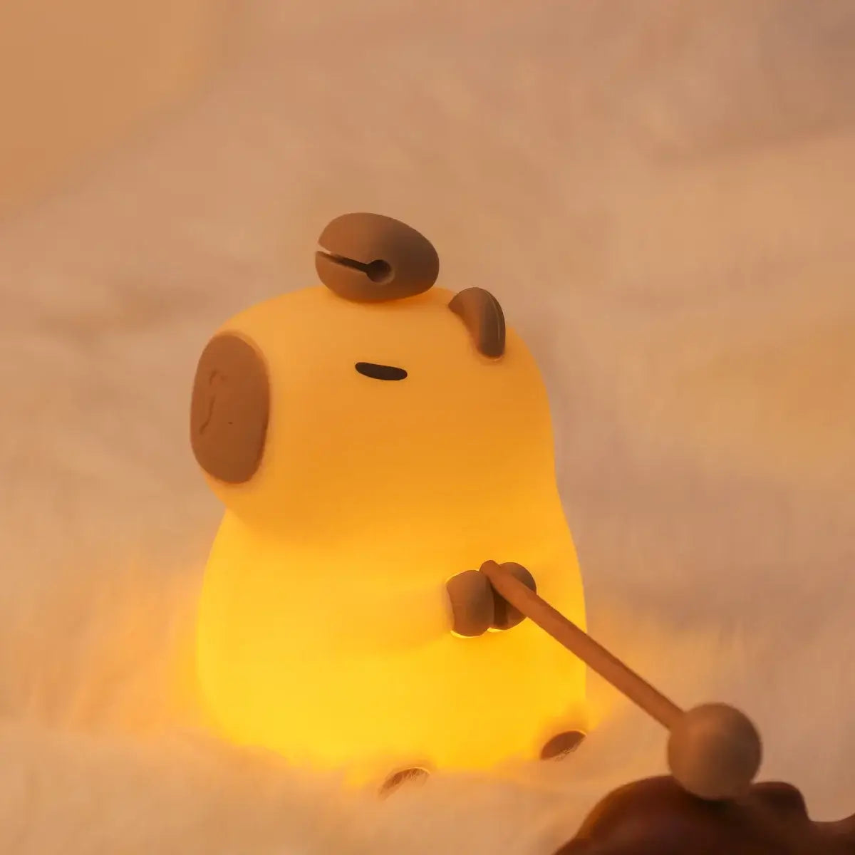 Veilleuse Animale Silicone - Panda, Capybara, Axolotl, Lapin USB - AstralLuminance