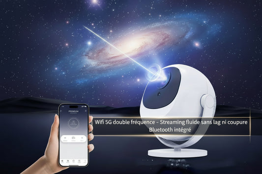 Projecteur Intelligent Android 11 - HD 720p Bluetooth WiFi 5G