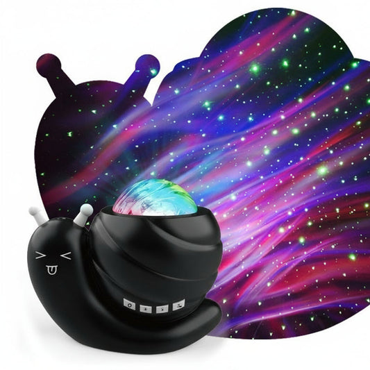 Lampe Escargot Magique : Projection de Ciel Étoilé pour une Ambiance Douce et Enchantée AstralLuminance