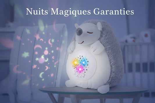 Veilleuse Peluche Musicale - Lumières et Berceuses Apaisantes - AstralLuminance