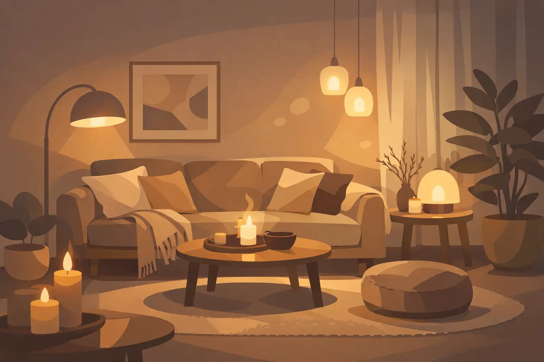 Lumière tamisée salon cocooning: nos idées