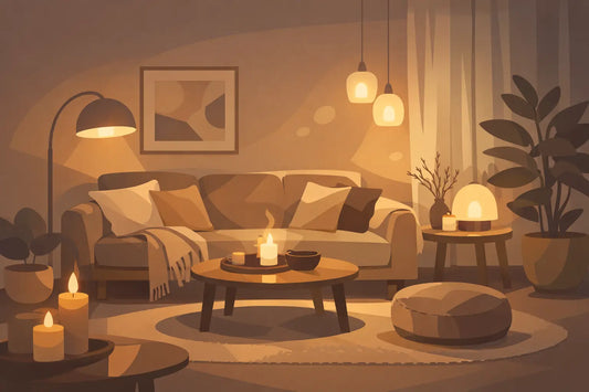 Lumière tamisée salon cocooning: nos idées