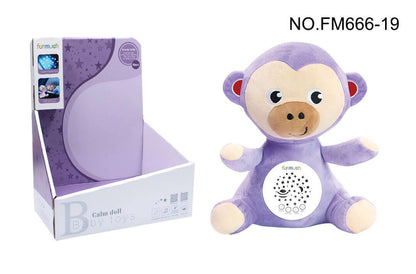 Veilleuse peluche musicale  Lumières et berceuses apaisantes - AstralLuminance