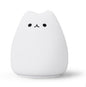 Veilleuse LED Chat Silicone Tactile - 7 Couleurs Rechargeable