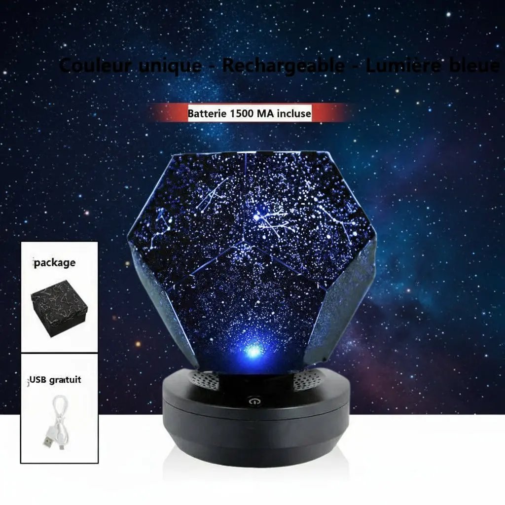LED Starry Sky Projecteur ciel étoilé 3D AstralLuminance