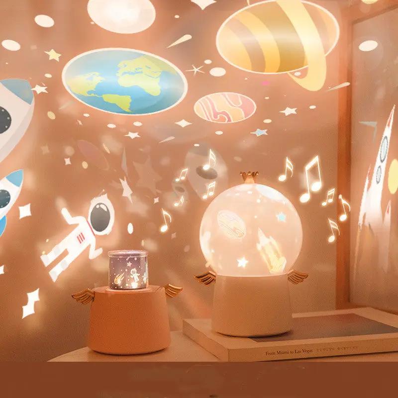 Lampe de Projection Ange Gardien : Veilleuse Protectrice et Ambiance Céleste - AstralLuminance