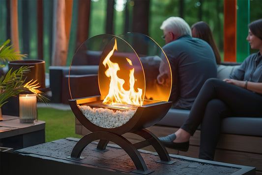 Foyer Décoratif à l'Alcool – Flammes Réalistes pour Salon et Chambre