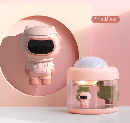 Humidificateur Relaxant 2-en-1 : Brume Apaisante & Projection de Lumière Douce - AstralLuminance