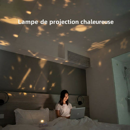 Veilleuse Rotative 3-en-1 : Humidificateur, Projection Ciel Étoilé & Portable Rechargeable pour une Chambre Magique - AstralLuminance