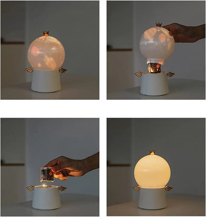 Lampe de Projection Ange Gardien : Veilleuse Protectrice et Ambiance Céleste - AstralLuminance