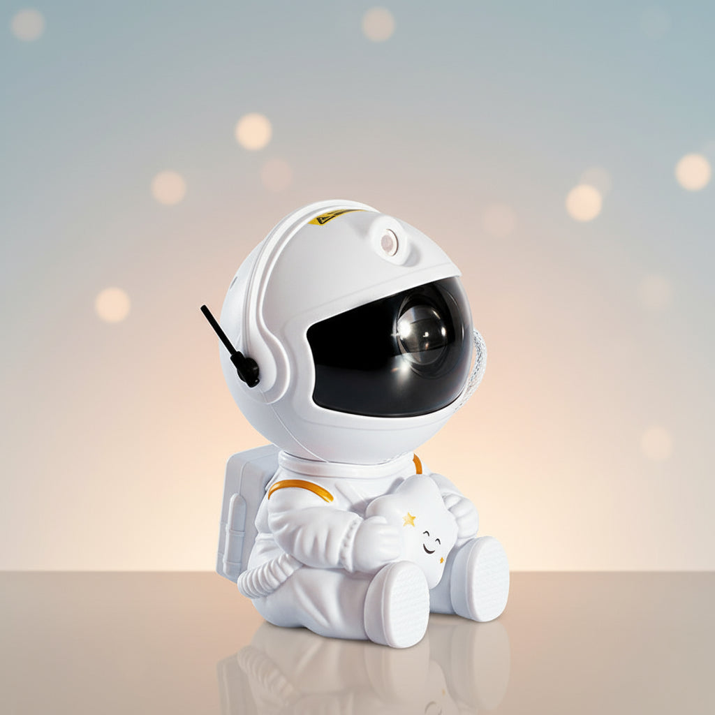Lampe de Projection Galactique : L’Astronaute qui Fait Briller Votre Ciel d’Étoiles AstralLuminance