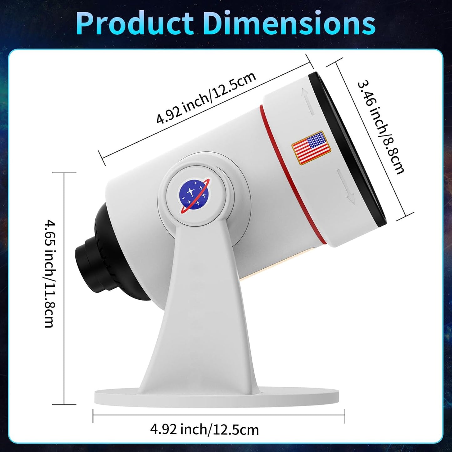 Projecteur LED VanSmaGo Galaxy - Univers Infini d'Étoiles
