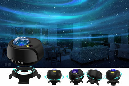 Projecteur LED Ciel Étoilé & Aurores Boréales - Ambiance Spa