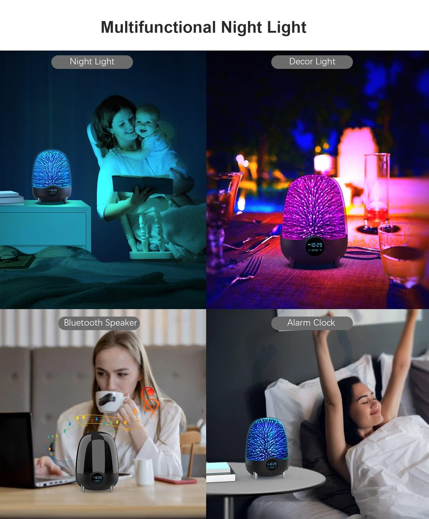 Enceinte Lumineuse Bluetooth – Atmosphère Sonore & Colorée