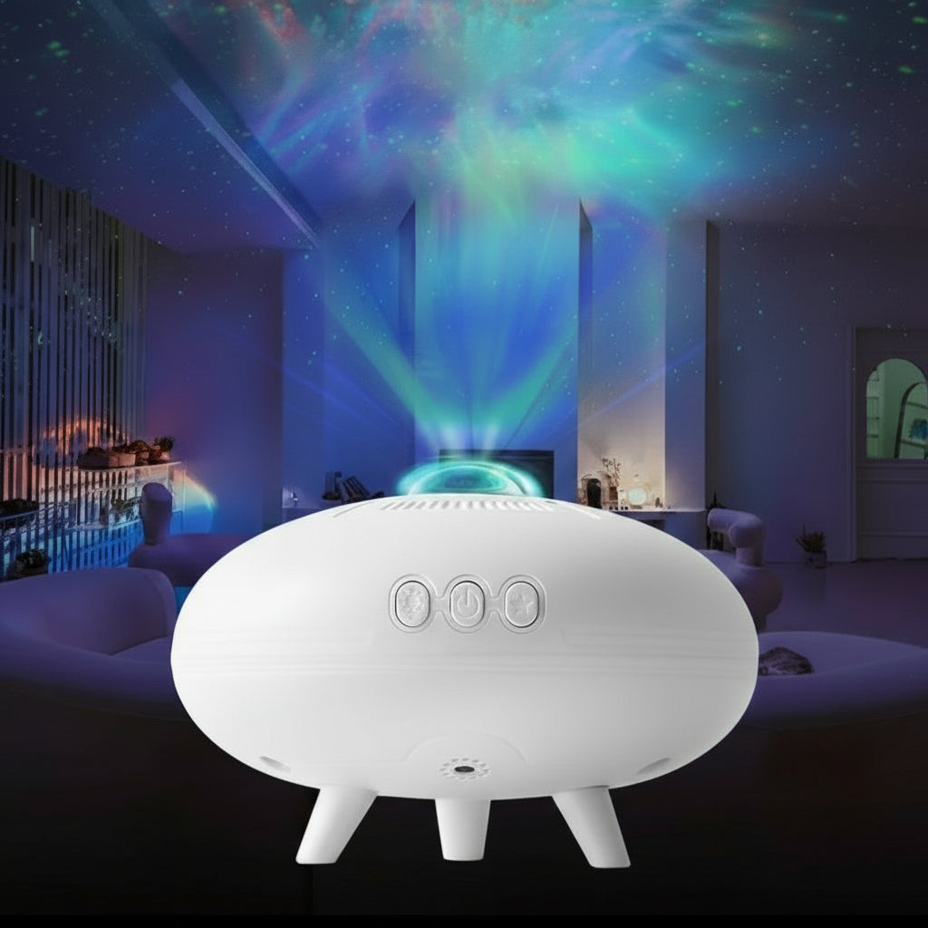 Projecteur UFO Star Light : Lampe de Projection Colorée pour un Ciel Étoilé Futuriste AstralLuminance
