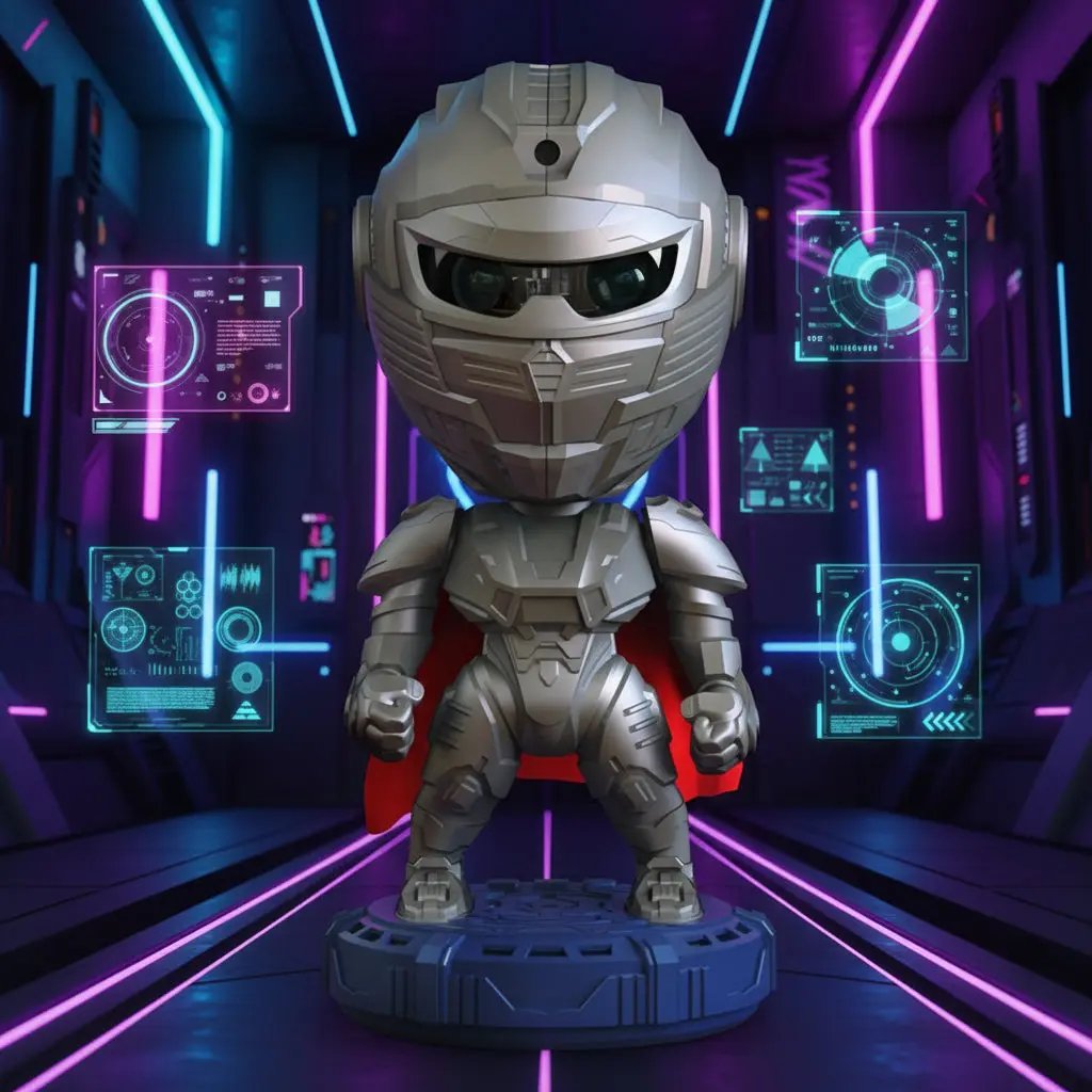 Veilleuse de projection de ciel étoilé Mecha Samurai AstralLuminance