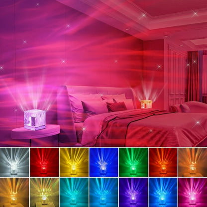 Lampe de Projection Boréale : Vagues d’Eau Lumineuses et Aurores Envoûtantes pour une Ambiance Magique - AstralLuminance