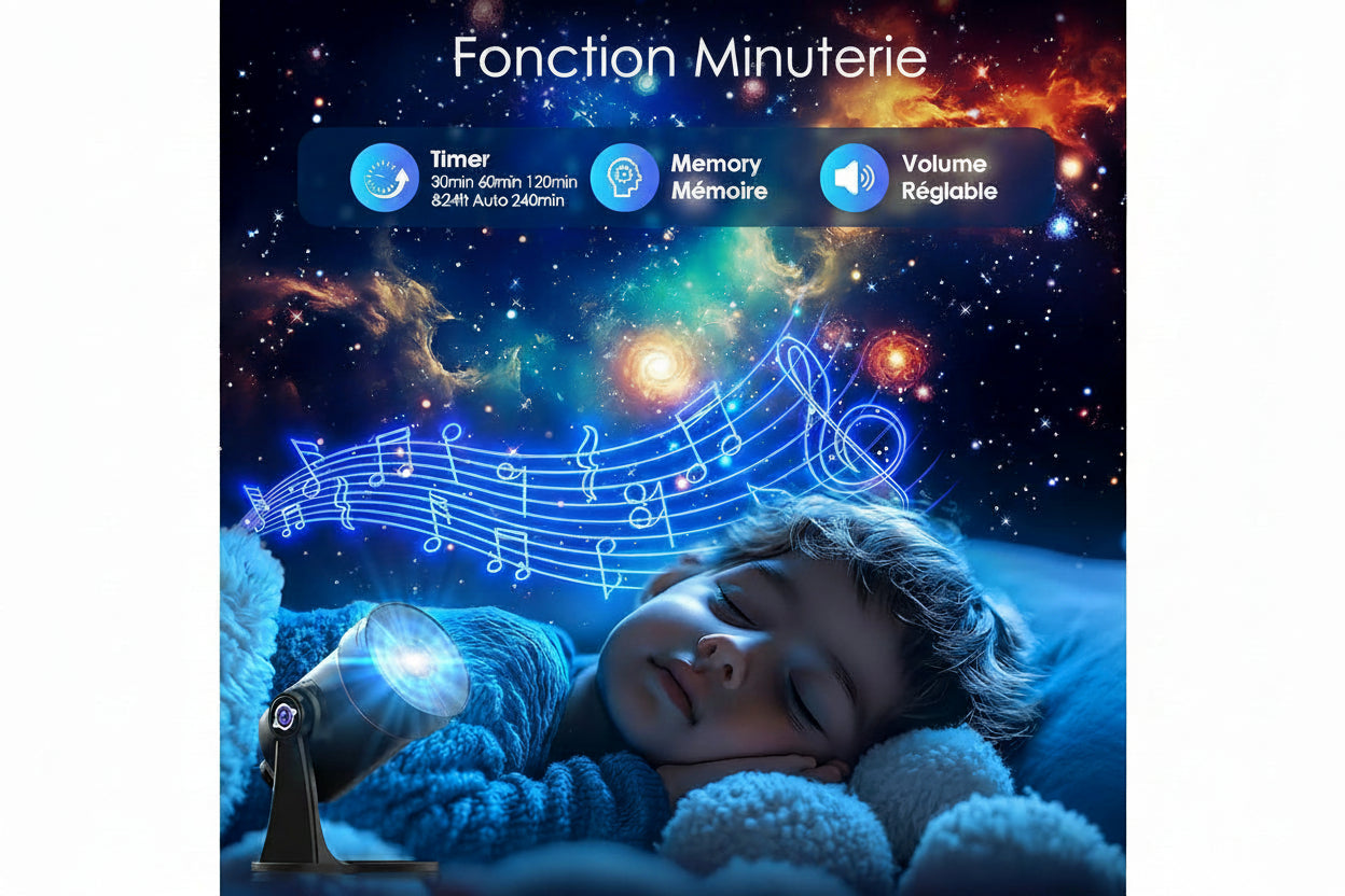 Projecteur LED VanSmaGo Galaxy - Univers Infini d'Étoiles