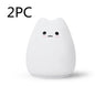 Veilleuse LED Chat Silicone Tactile - 7 Couleurs Rechargeable