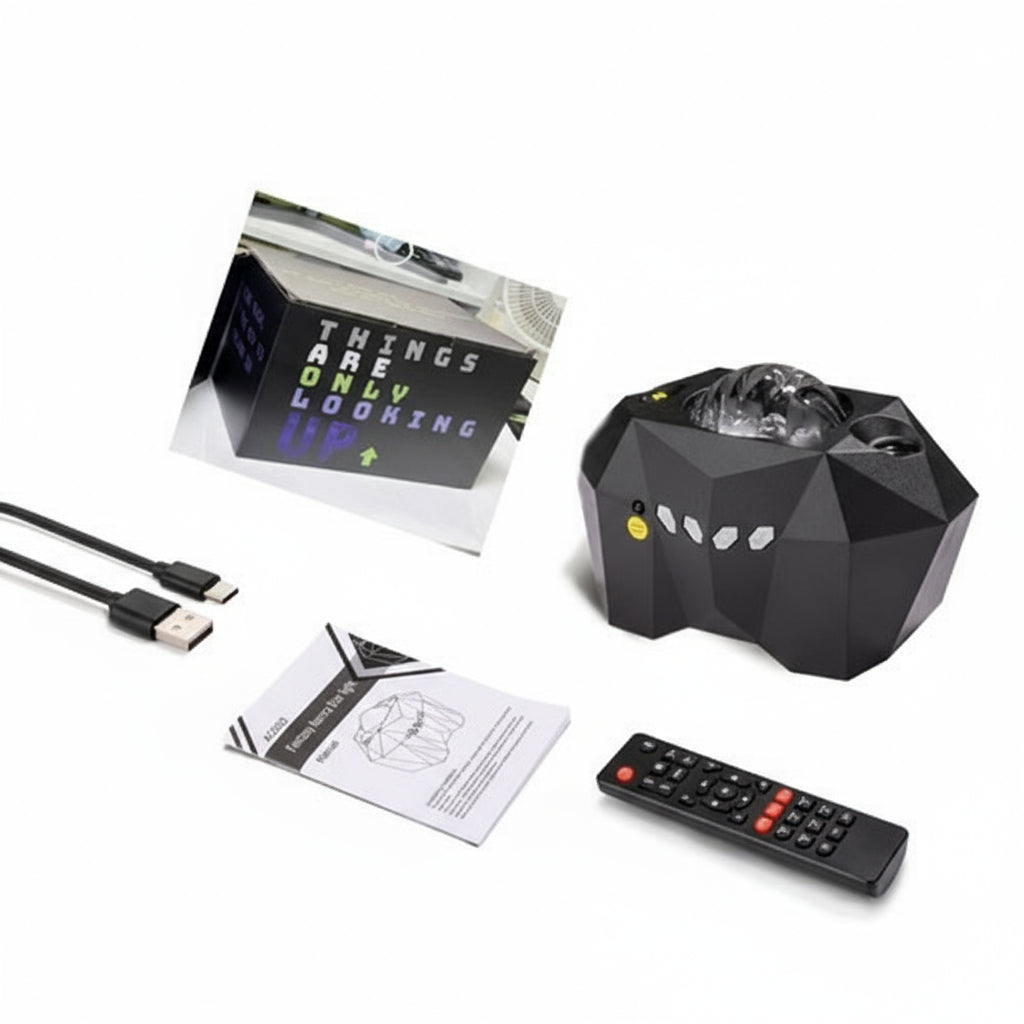 Lampe Projecteur Océan & Étoiles : Ambiance Relaxante avec Diffusion Musicale - AstralLuminance