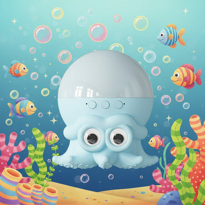 Lampe de Chevet Poulpe Mignon : Projection d’Ondulations d’Eau & Lumière d’Ambiance Relaxante - AstralLuminance