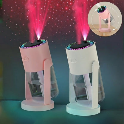 Humidificateur 2-en-1 : Brume Relaxante & Projection de Ciel Étoilé pour une Ambiance Enchantée - AstralLuminance