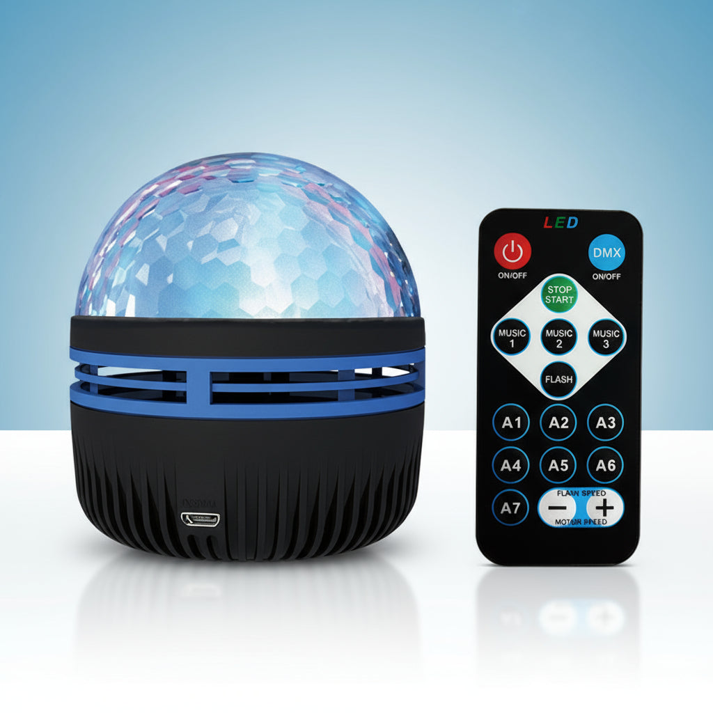 Projecteur Ciel Étoilé, Lampe Rotative pour Décoration et Relaxation : LED 2-en-1 - AstralLuminance