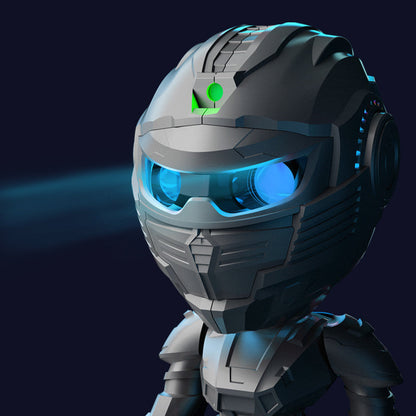 Veilleuse Mecha Samurai : Projection de Ciel Étoilé pour une Ambiance Épique et Relaxante AstralLuminance