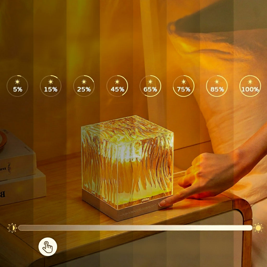 Lampe de Projection Boréale : Vagues d’Eau Lumineuses et Aurores Envoûtantes pour une Ambiance Magique - AstralLuminance