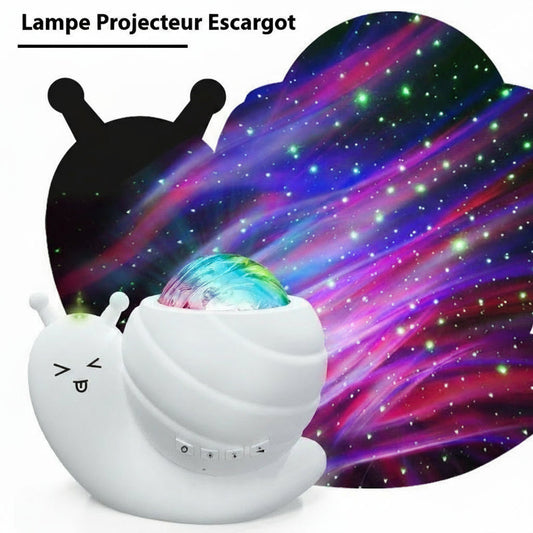 Lampe Escargot Magique : Projection de Ciel Étoilé pour une Ambiance Douce et Enchantée AstralLuminance