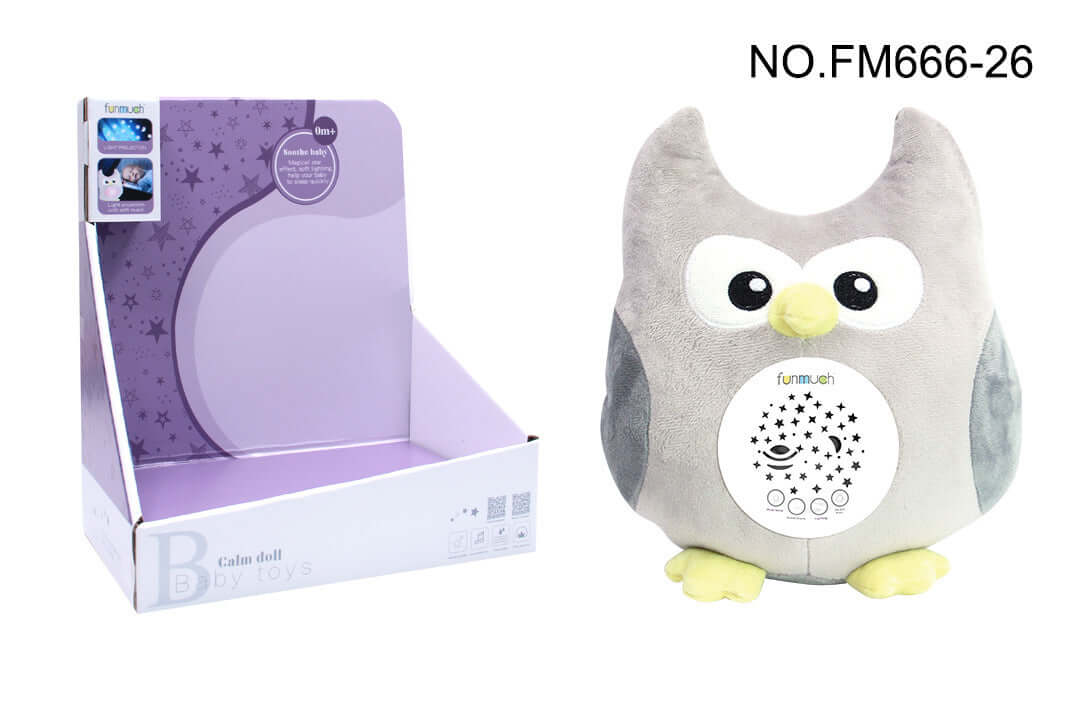 Veilleuse peluche musicale  Lumières et berceuses apaisantes - AstralLuminance