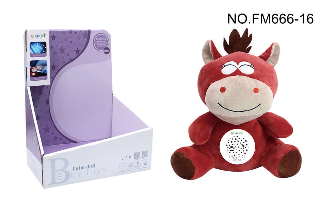 Veilleuse peluche musicale  Lumières et berceuses apaisantes - AstralLuminance