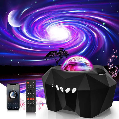 NEW Aurora Projectors Galaxy Star Projector Northern Light Starry Sky Moon Lamp For Bedroom Decor Bluetooth Music Nightlights - AstralLuminance