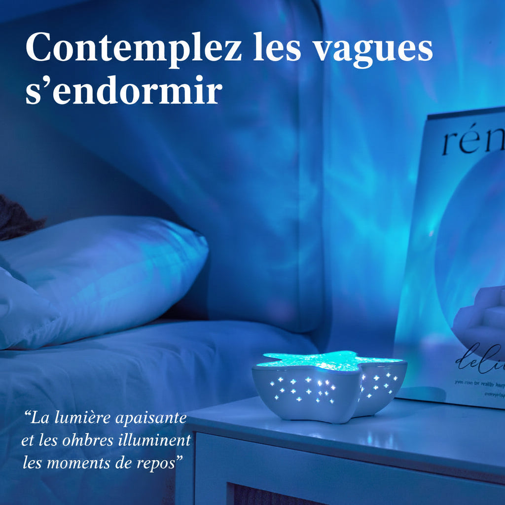 Projecteur Aurores Boréales RGB – Lampe Océan Rechargeable pour Chambre et Fêtes - AstralLuminance