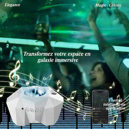 NEW Aurora Projectors Galaxy Star Projector Northern Light Starry Sky Moon Lamp For Bedroom Decor Bluetooth Music Nightlights - AstralLuminance