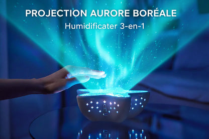 Projecteur Aurores Boréales RGB – Lampe Océan Rechargeable pour Chambre et Fêtes - AstralLuminance