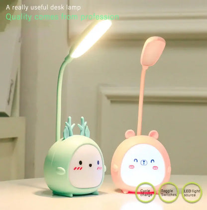 Light for Children Kids Reading Study Bedroom Living Room Desk Lamp Eye Protection USB Night Light Cartoon Desk Lamp - AstralLuminance