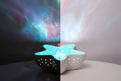 Projecteur Aurores Boréales RGB – Lampe Océan Rechargeable pour Chambre et Fêtes - AstralLuminance