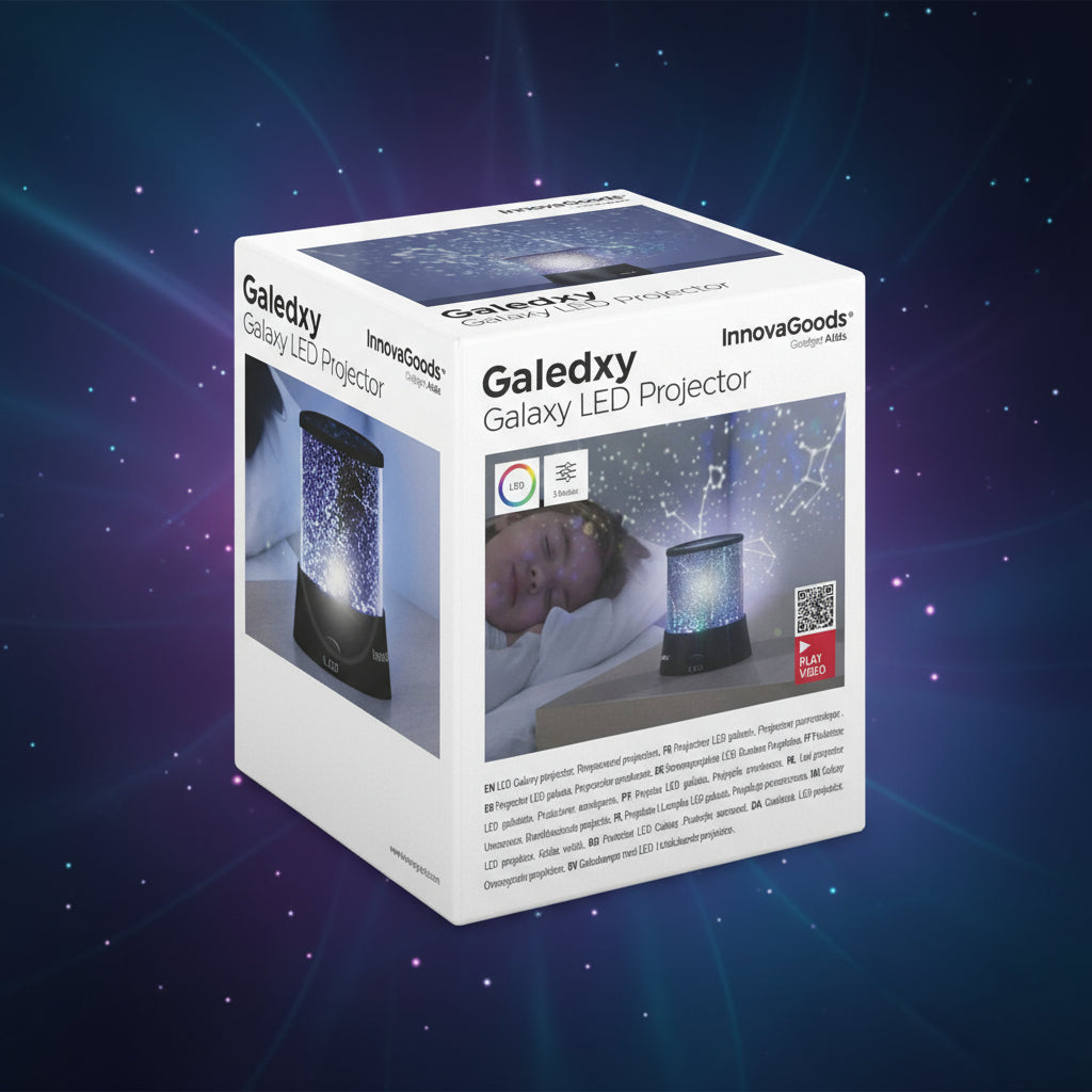 Projecteur LED Galaxie Galedxy – Plafond d’Étoiles Instantané pour Chambre & Ambiances Magiques - AstralLuminance