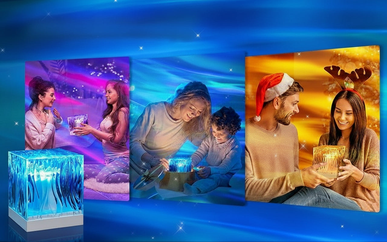 Lampe de Projection Boréale : Vagues d’Eau Lumineuses et Aurores Envoûtantes pour une Ambiance Magique - AstralLuminance