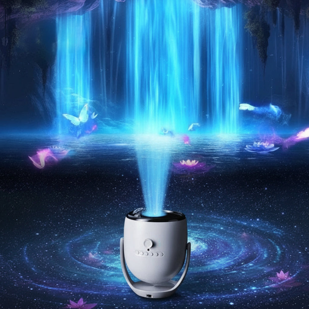 Lampe de Projection 3D Dynamique : Transformez Votre Pièce en Ciel Étoilé Vivant - AstralLuminance