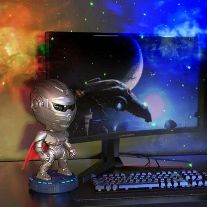 Veilleuse de projection de ciel étoilé Mecha Samurai AstralLuminance