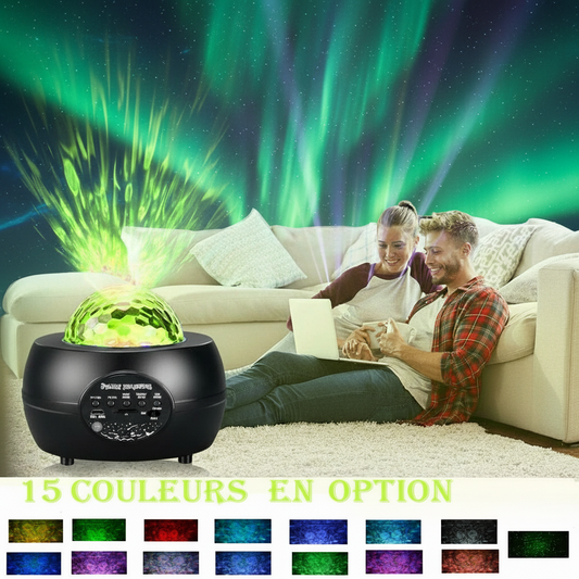 Projecteur Ciel Étoilé 3-en-1 : Veilleuse LED, Ambiance Magique & Haut-Parleur Bluetooth Sans Fil - AstralLuminance