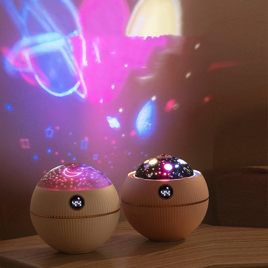Nouveau Humidificateur Magique : Brume Relaxante & Projection d’Étoiles Éblouissante - AstralLuminance