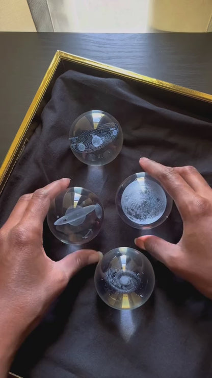 Boule de Cristal Lumineuse : Lumière d’Ambiance Unique avec Projection Éclatante