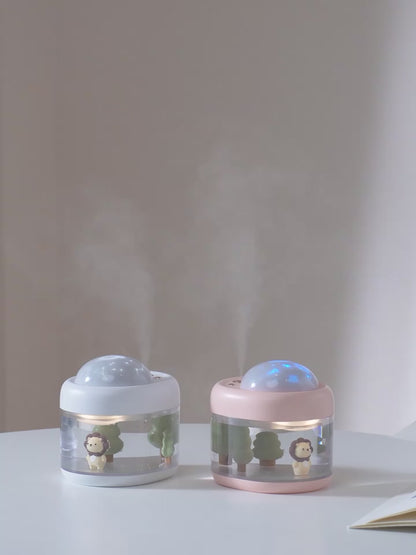 Humidificateur LED Relaxant 2-en-1 - Brume & Lumière Douce