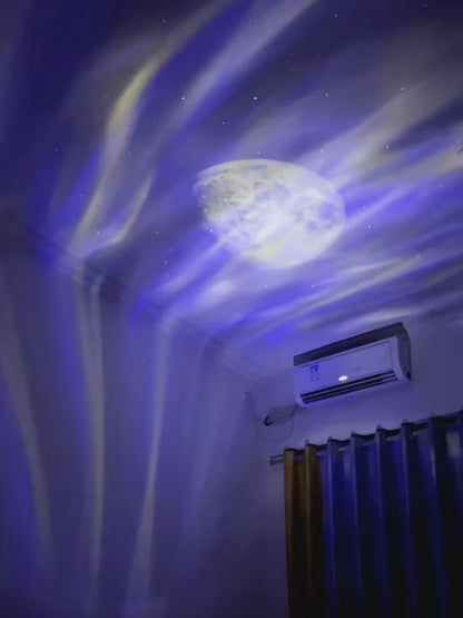 Projecteur LED 2-en-1 - Aurores Boréales & Ciel Étoilé